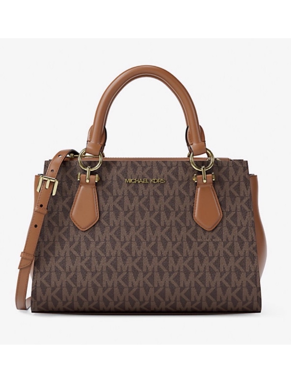 Michael Kors Marilyn Small Signature Logo Satchel Crossbody Bag - Picture 10 of 14